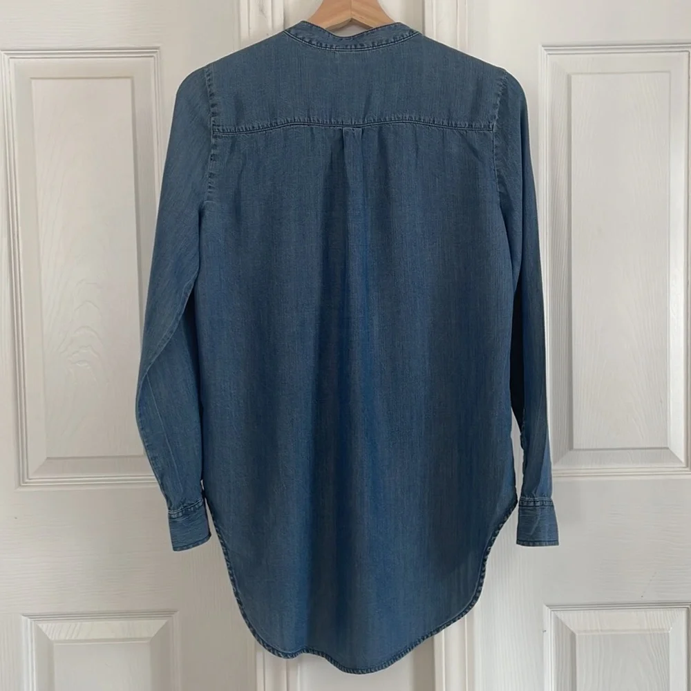 a.n.a lace up denim shirt - Picture 3 of 7